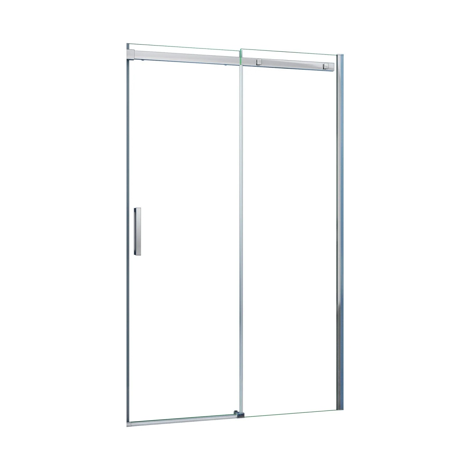 AICA Bestseller Duschabtrennung Nische 125x195 cm Schiebetür 6mm ESG‑Glas Duschwand Gleittür Duschkabine