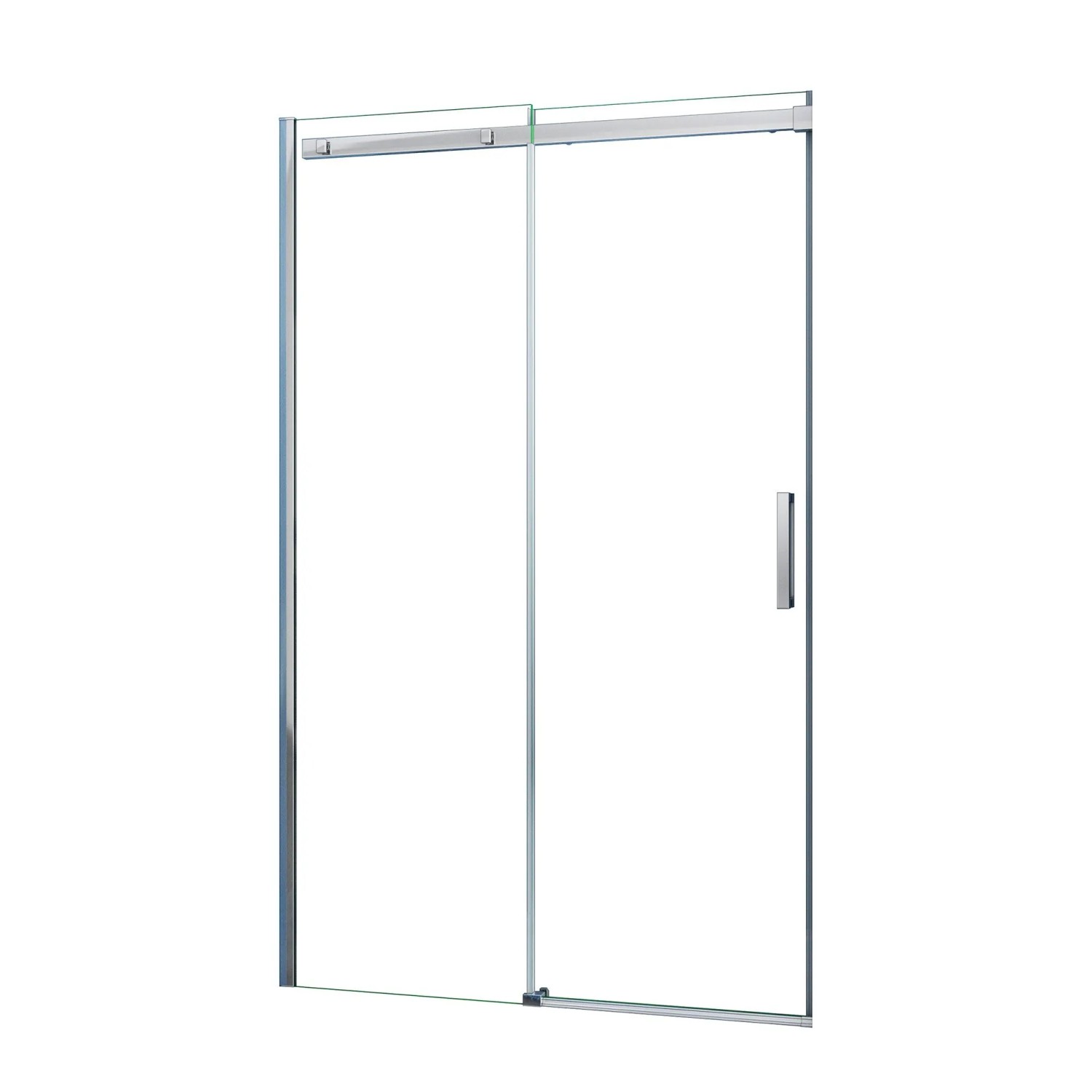 AICA Bestseller Duschabtrennung Nische 120x195 cm Schiebetür 8 mm ESG‑Glas Duschwand Gleittür Duschkabine