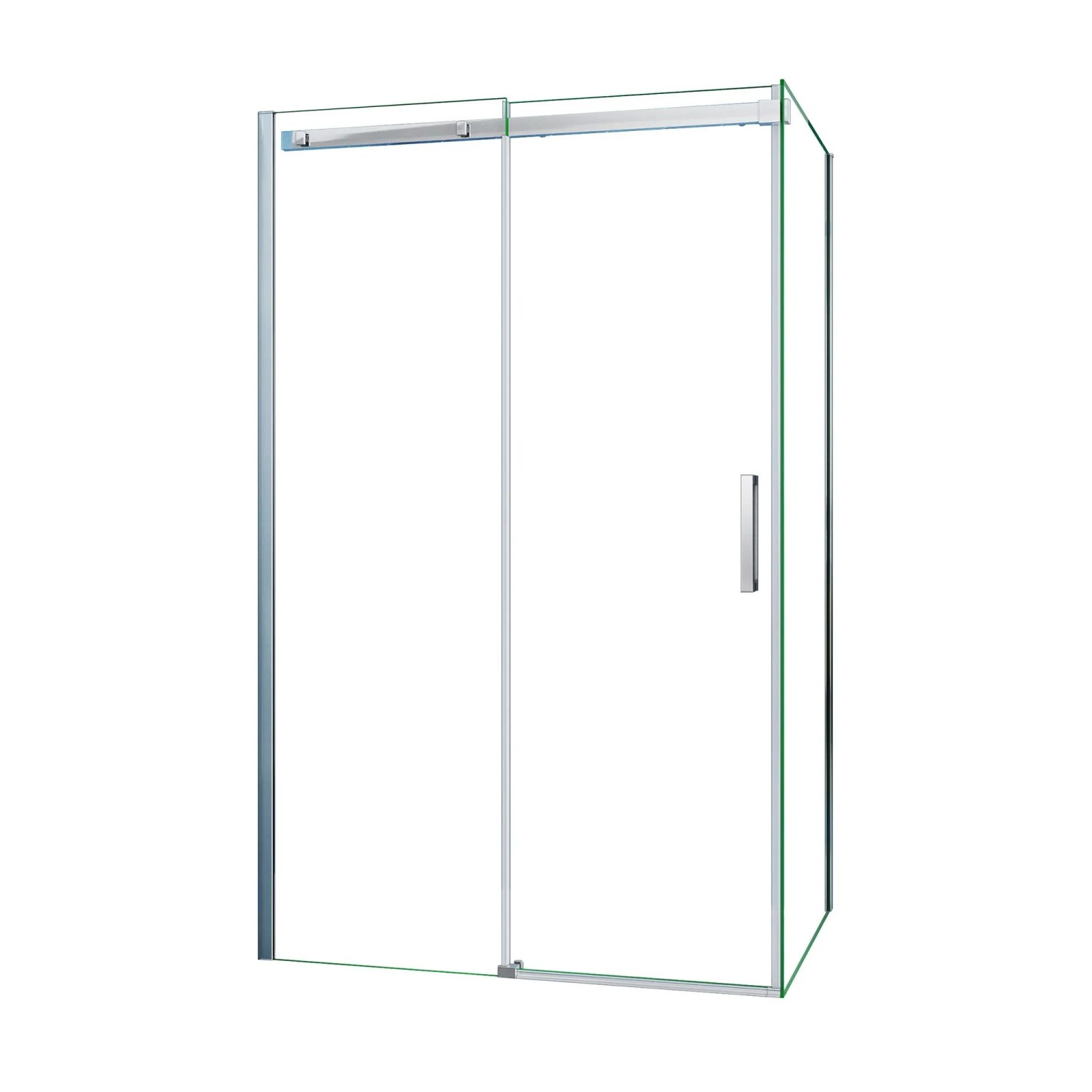 AICA Bestseller Eckdusche Schiebetür mit Seitenwand 100 x 80 x H 195 cm 8mm ESG‑Sicherheitsglas Duschkabine Duschabtrennung Duschwand
