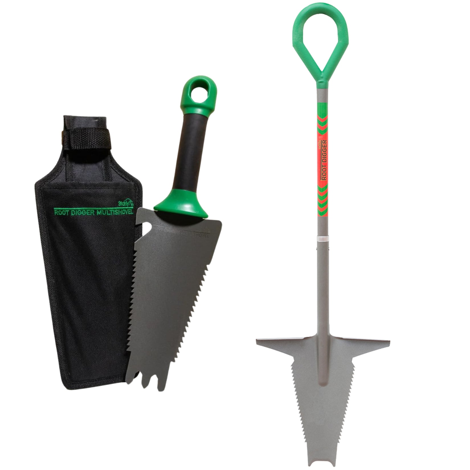 Starlyf® Wurzelspaten & Handschaufel - Spaten mit Säge Root Digger Set