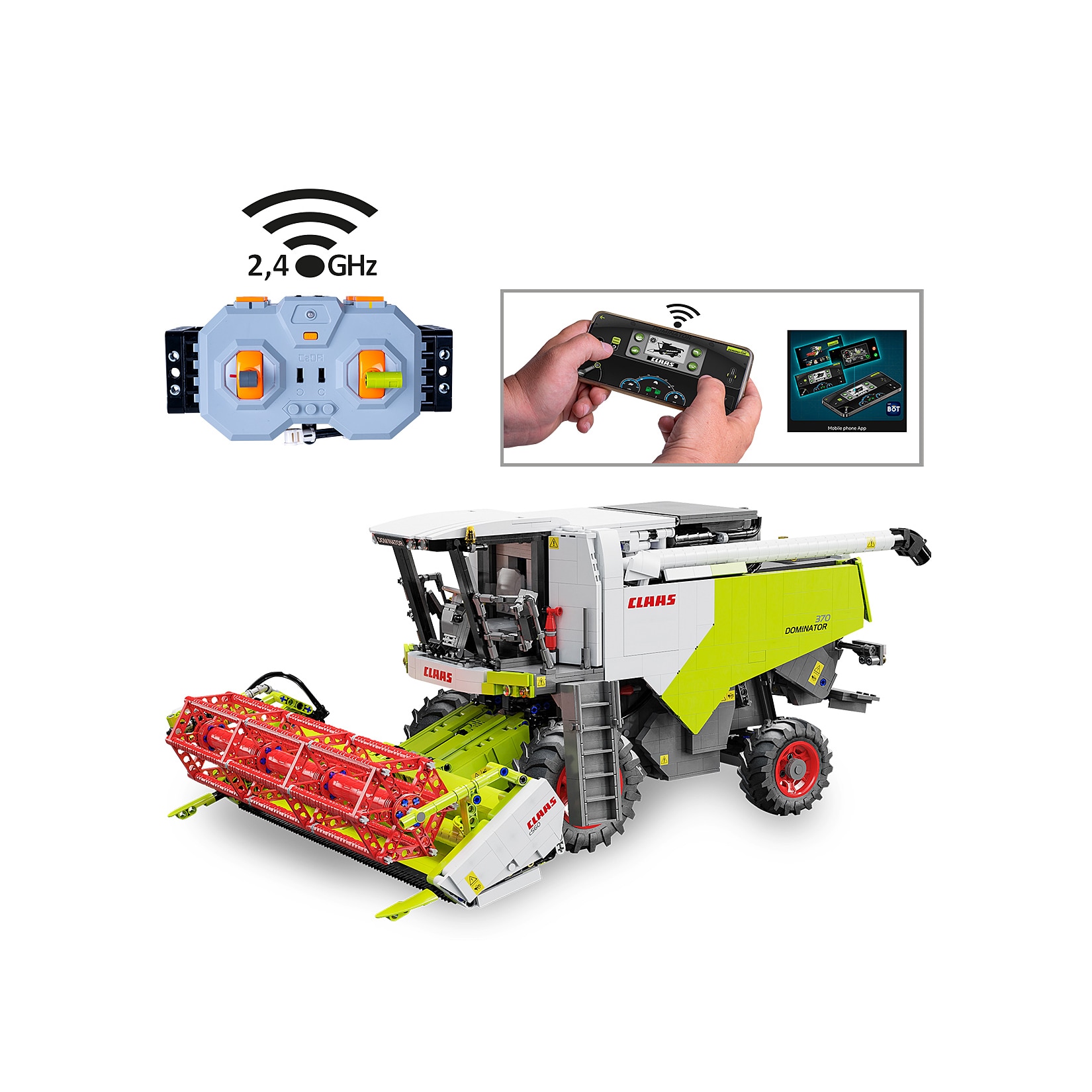 JAMARA CaDA Claas Dominator 370 1:18 2,4GHz Bricks