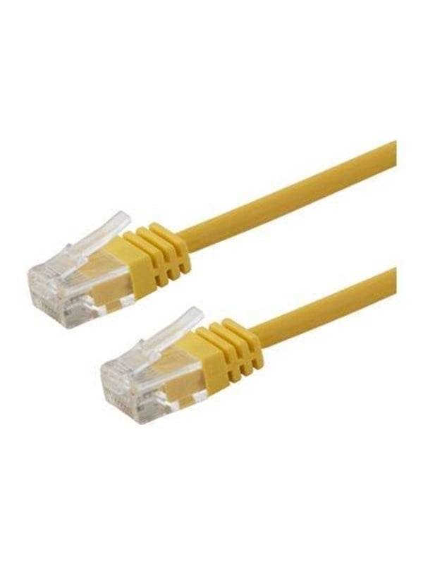 Deltaco patch cable - 7 m - yellow - Gelb