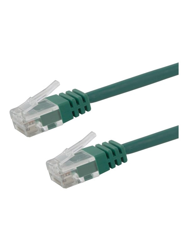Deltaco patch cable - 1 m - green - Grün