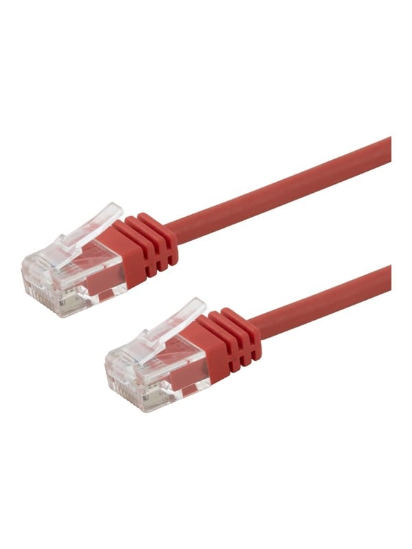 Deltaco patch cable - 1 m - red - Rot