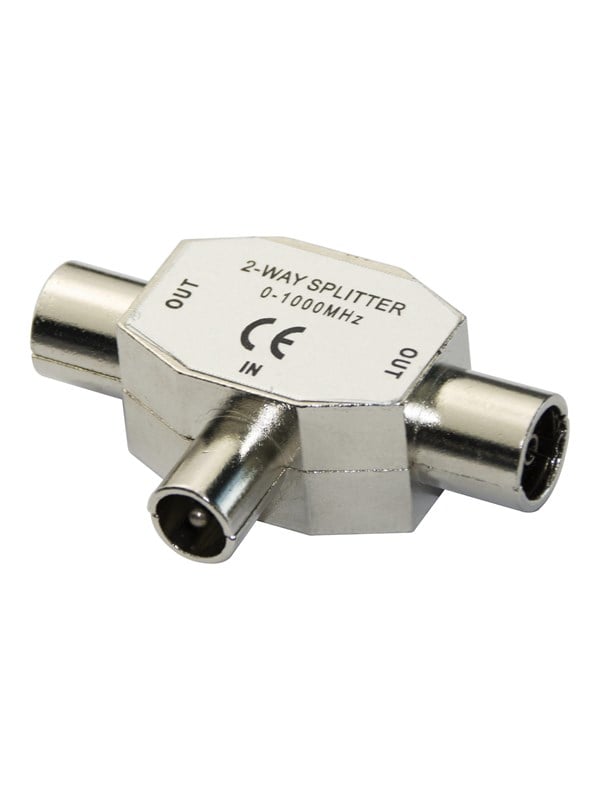 Deltaco - splitter for radio - 2-way fully shielded