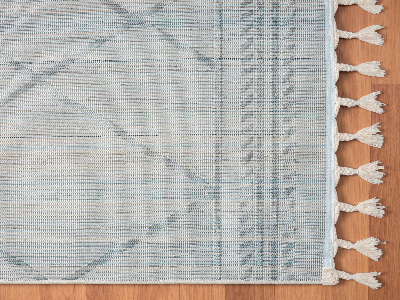 Myflair Möbel & Accessoires Hochflor-Teppich Moroccan Design, LAGERRÄUMUNG, rechteckig, Höhe: 24 mm, modern, marokkanisches Design, Rauten Muster, weich, mit Fransen