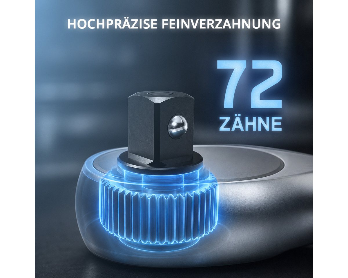 STAHLWERK Drehmomentschlüssel Digitaler Drehmomentschlüssel 1/2Zoll 5-340Nm LED Display Transportbox