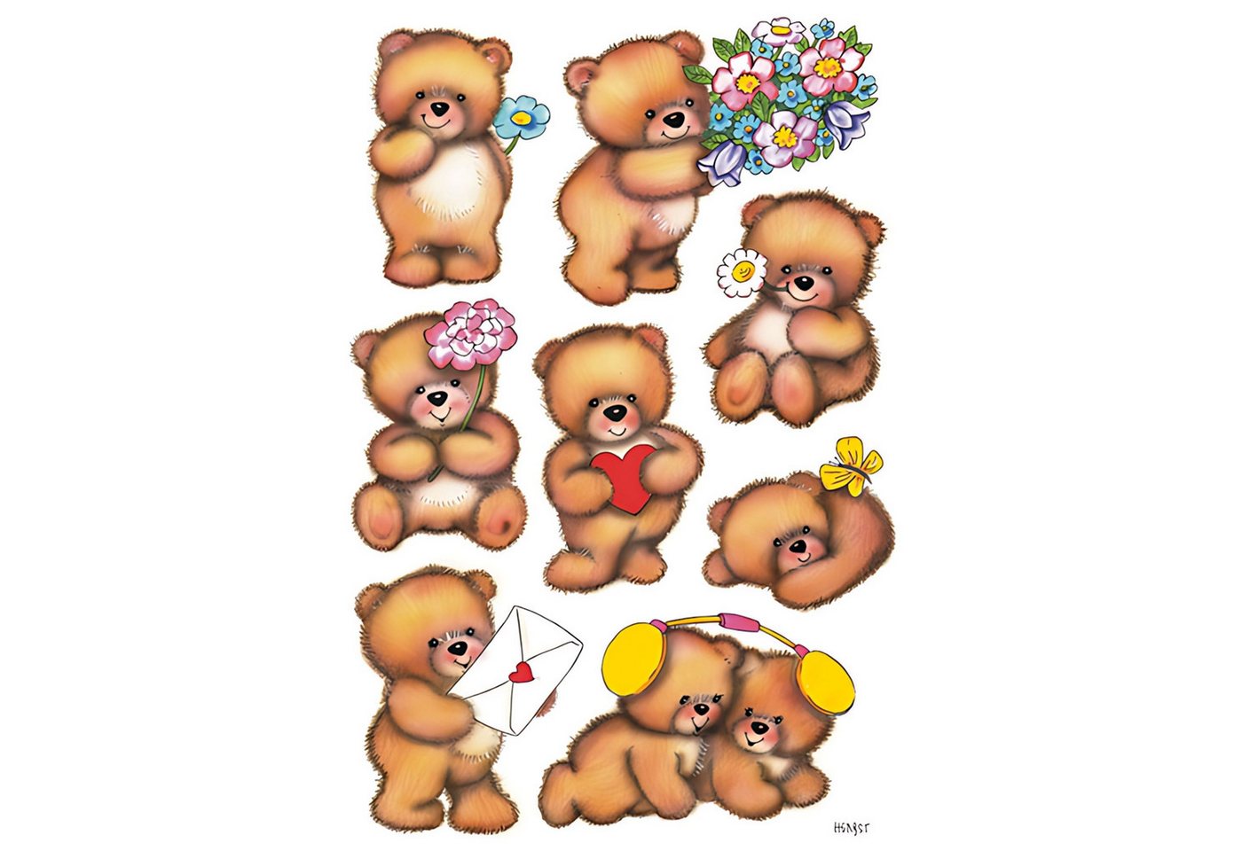 HERMA Sticker Herma Sticker DECOR Tiere Teddies 3 Bl Bild 2