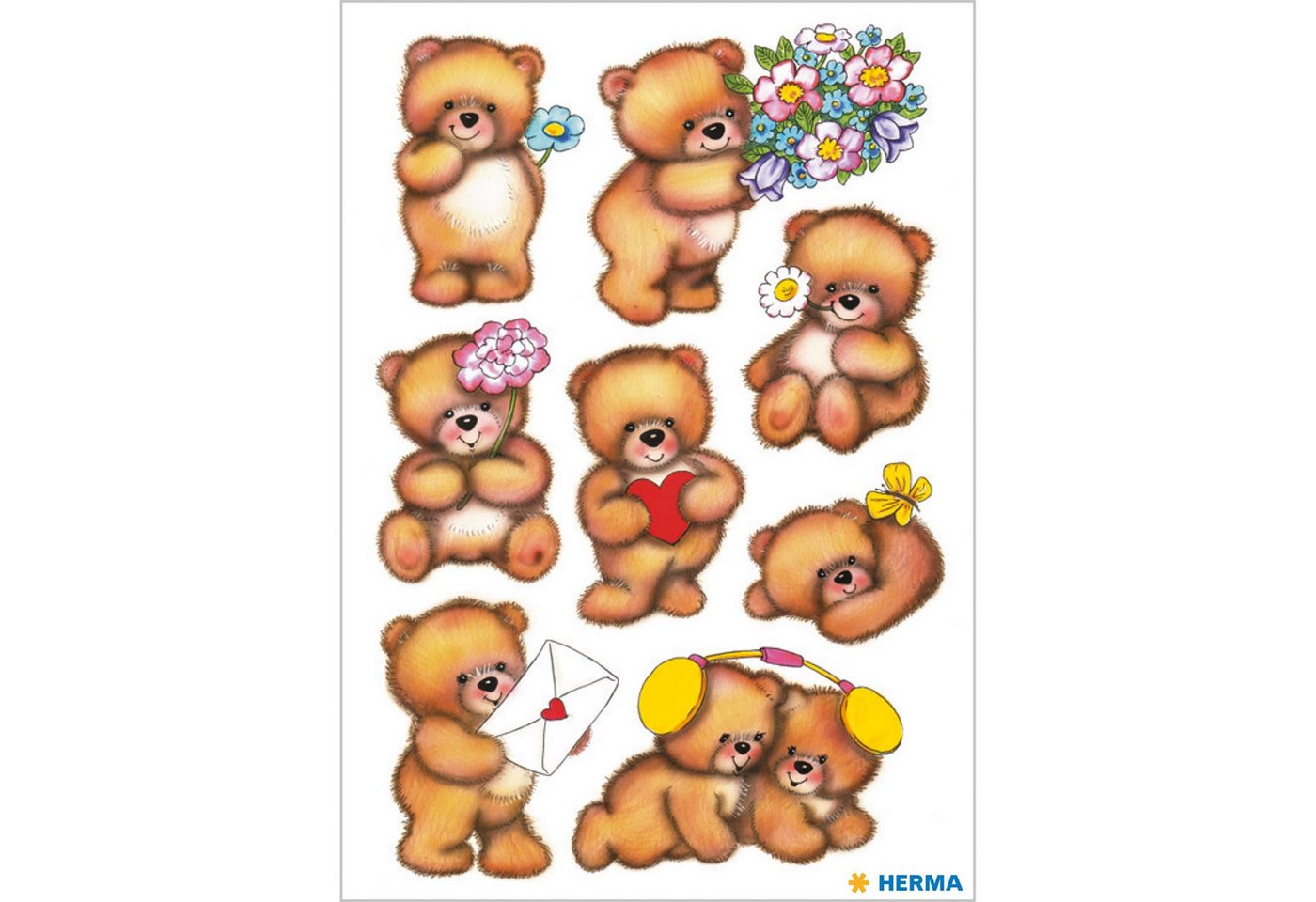 HERMA Sticker Herma Sticker DECOR Tiere Teddies 3 Bl Bild 3