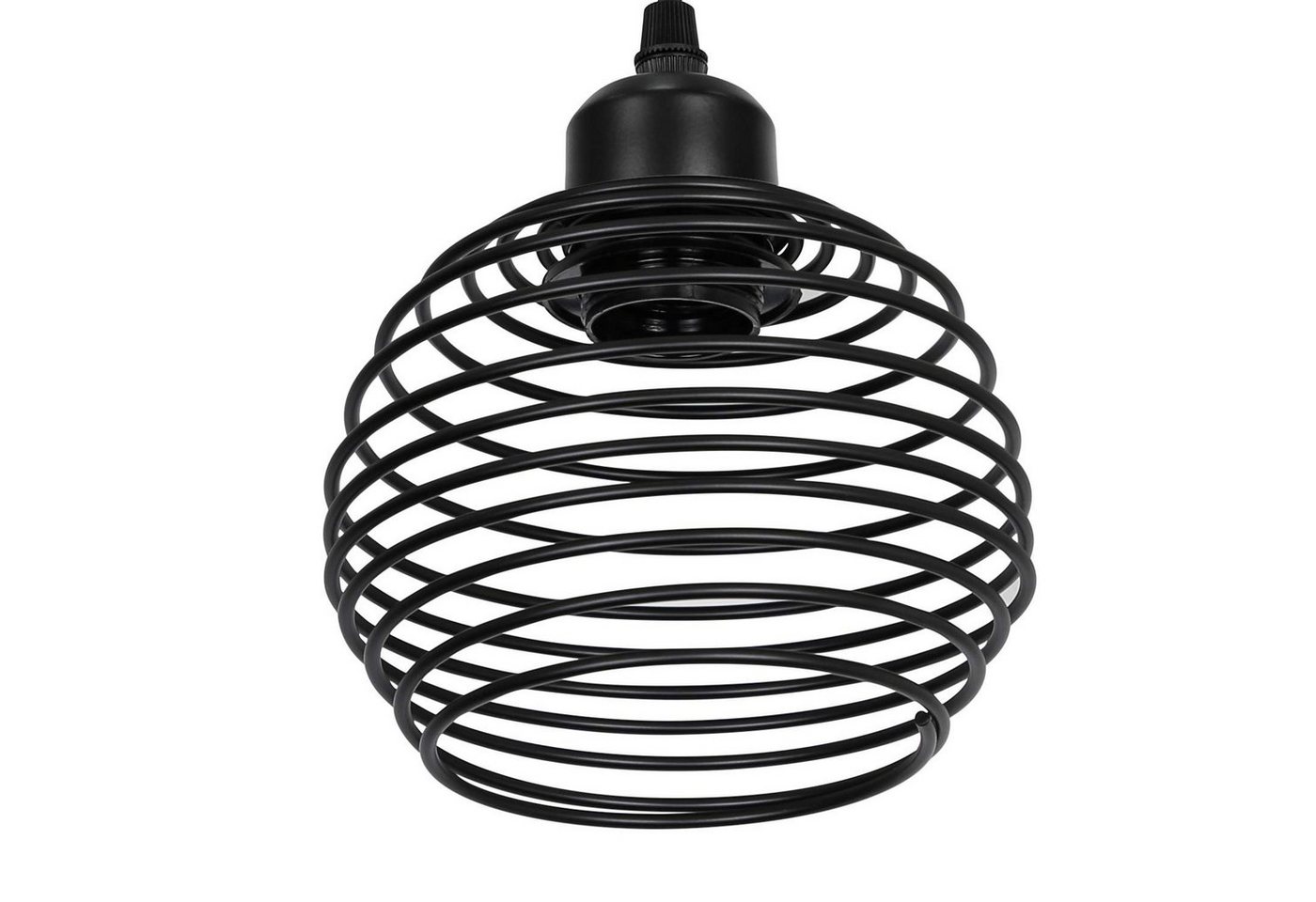 ZMH Pendelleuchte 3 Flammig Vintage Schwarz E27 Hängelampe Esstisch Metall Wohnzimmer, Hochwertige Design, LED wechselbar Bild 5