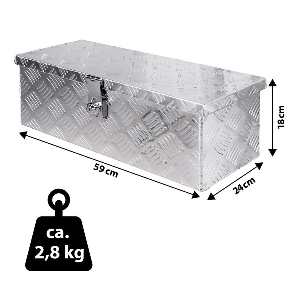 Trucky Anhänger-Deichselbox Truckbox Box Werkzeugkiste Anhängerbox Aluminium Deichselbox D025 Bild 3