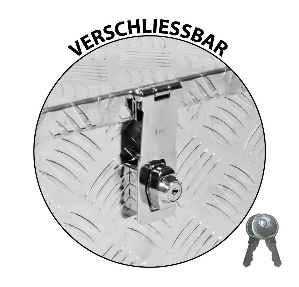 Trucky Anhänger-Deichselbox Truckbox Box Werkzeugkiste Anhängerbox Aluminium Deichselbox D025 Bild 5