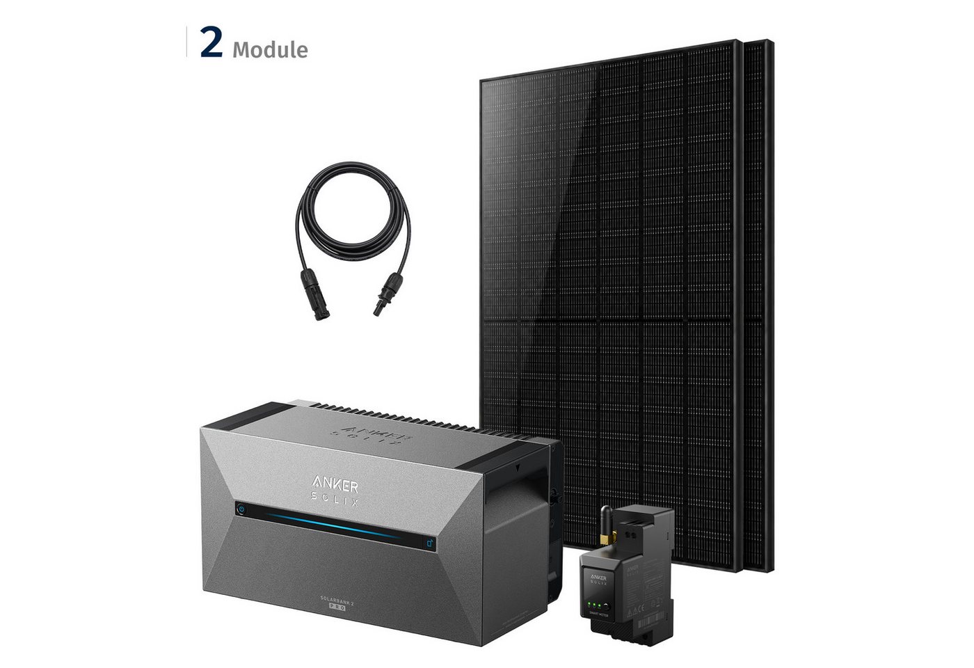 SolarMars Balkonkraftwerk mit Speicher Anker Solix Solarbank 2 E1600 Pro + 2000W PV, 0% MwSt Bild 4