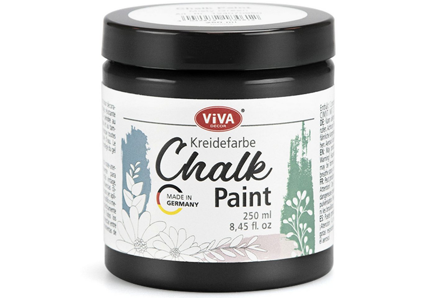 Viva Decor Kreidefarbe ViVA DECOR Chalk Paint - Kreidefarbe 250 ml - Carbon Black Bild 3