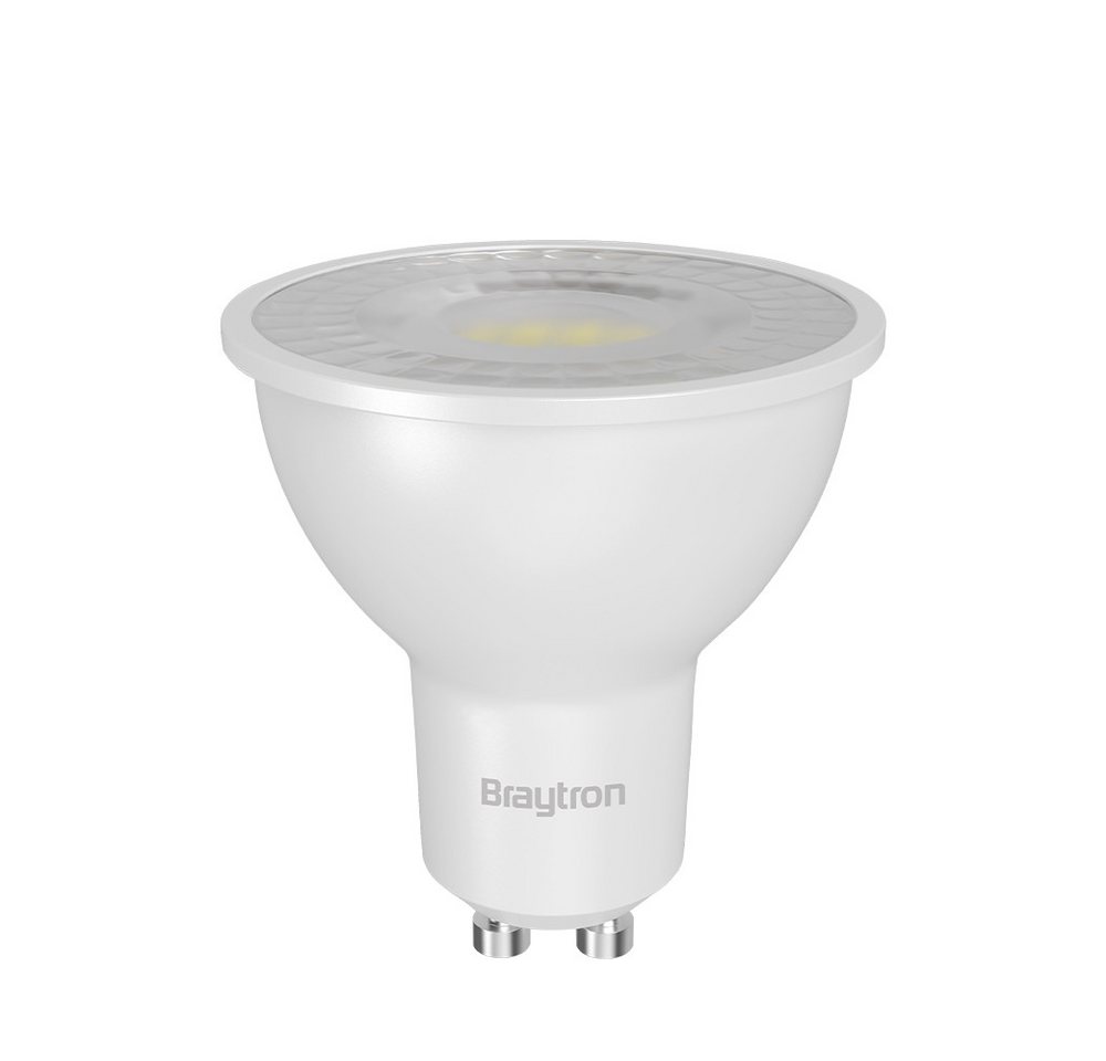 Braytron LED-Leuchtmittel GU10 Rot Blau Grün Gelb7W 38° Deko Party Garten Signal Event Licht, GU10, Rot, Energieeffizient, Flimmerfrei, Langlebig, 2er Set