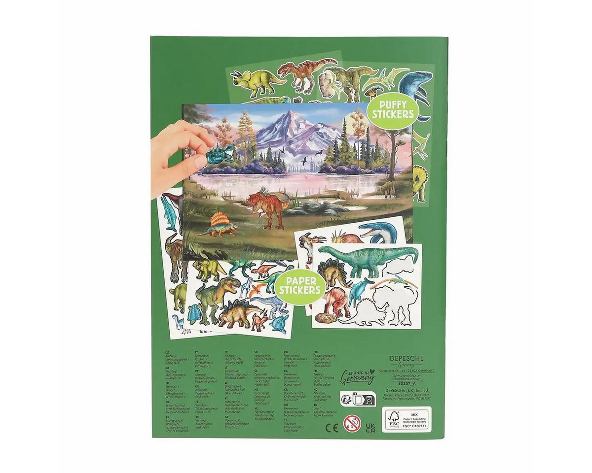 Dino World Stickerbuch DINO World Stickerbuch mit Puffy Stickern Bild 4