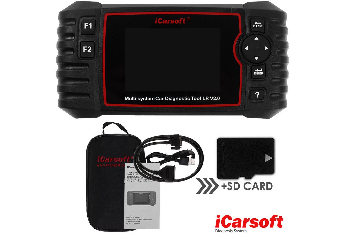 iCarsoft OBD2-Diagnosegerät OBD 2 Diagnosegerät LR V2.0 Scanner für Land Rover & Jaguar Bild 3