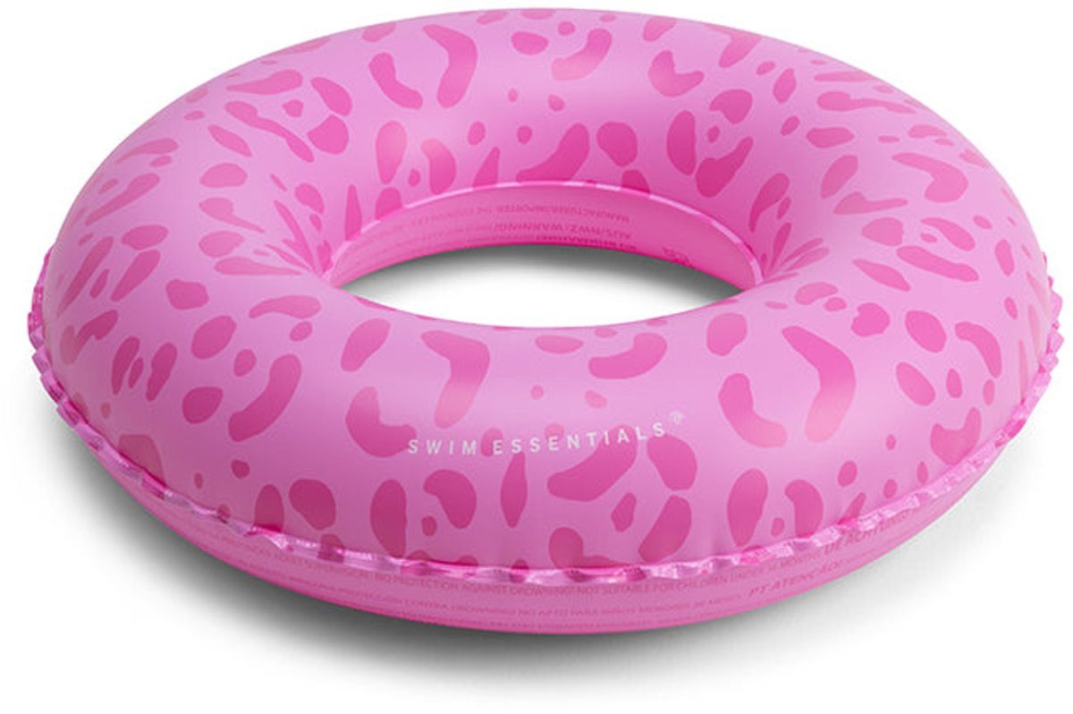Swim Essentials Schwimmring Schwimmring 55 cm Pink Leopard, Schwimmreifen Reifen Ring Schwimmhilfe Bild 2