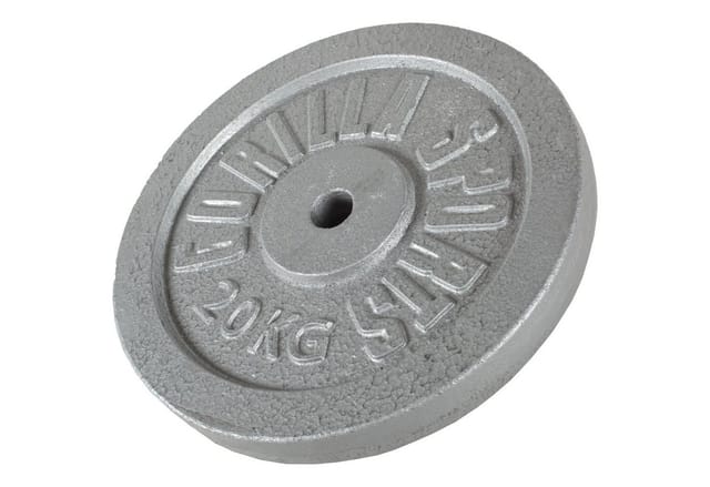 GORILLA SPORTS Hantelscheibe Hantelscheibe Guss 30/31 mm 1,25-30 KG, 20 kg