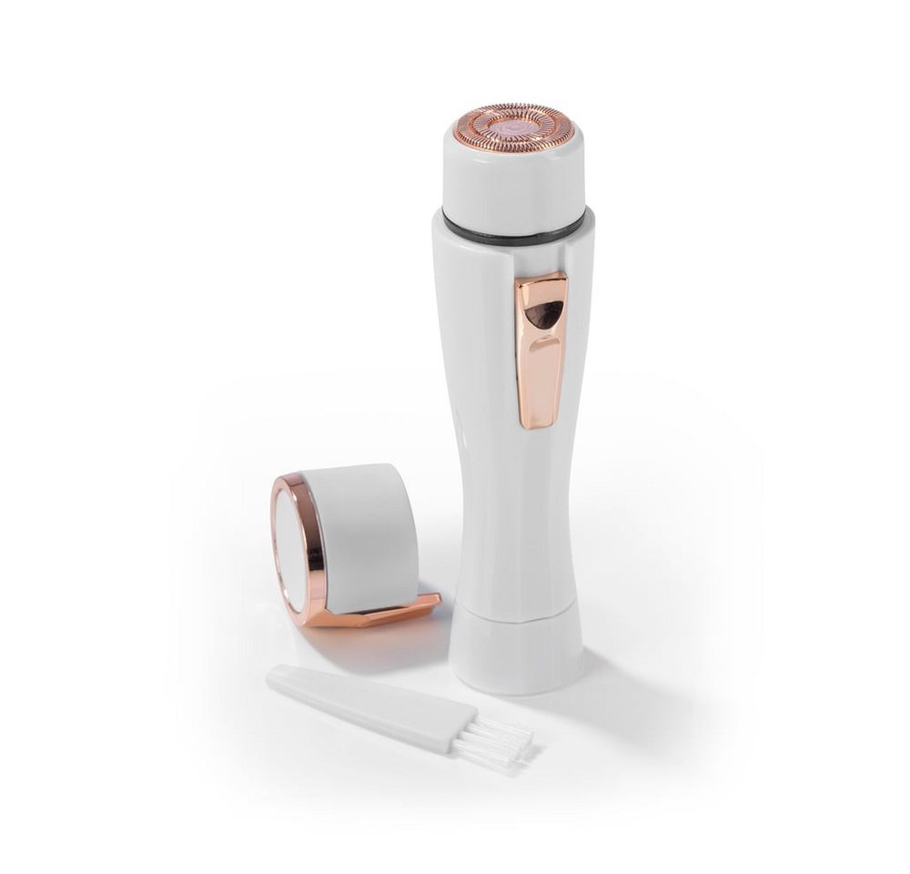 VITALmaxx Elektrogesichtshaarentferner Haarentferner - Perfect Shave, Haarentfernung ohne Rötung & Schmerzen LED-Licht Augenbrauen Oberlippe Bild 2