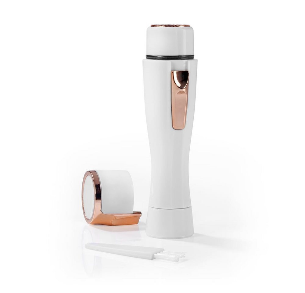 VITALmaxx Elektrogesichtshaarentferner Haarentferner - Perfect Shave, Haarentfernung ohne Rötung & Schmerzen LED-Licht Augenbrauen Oberlippe Bild 3
