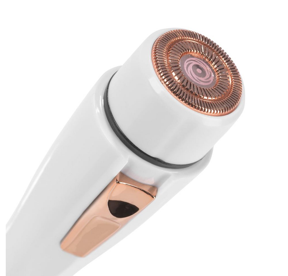 VITALmaxx Elektrogesichtshaarentferner Haarentferner - Perfect Shave, Haarentfernung ohne Rötung & Schmerzen LED-Licht Augenbrauen Oberlippe Bild 4