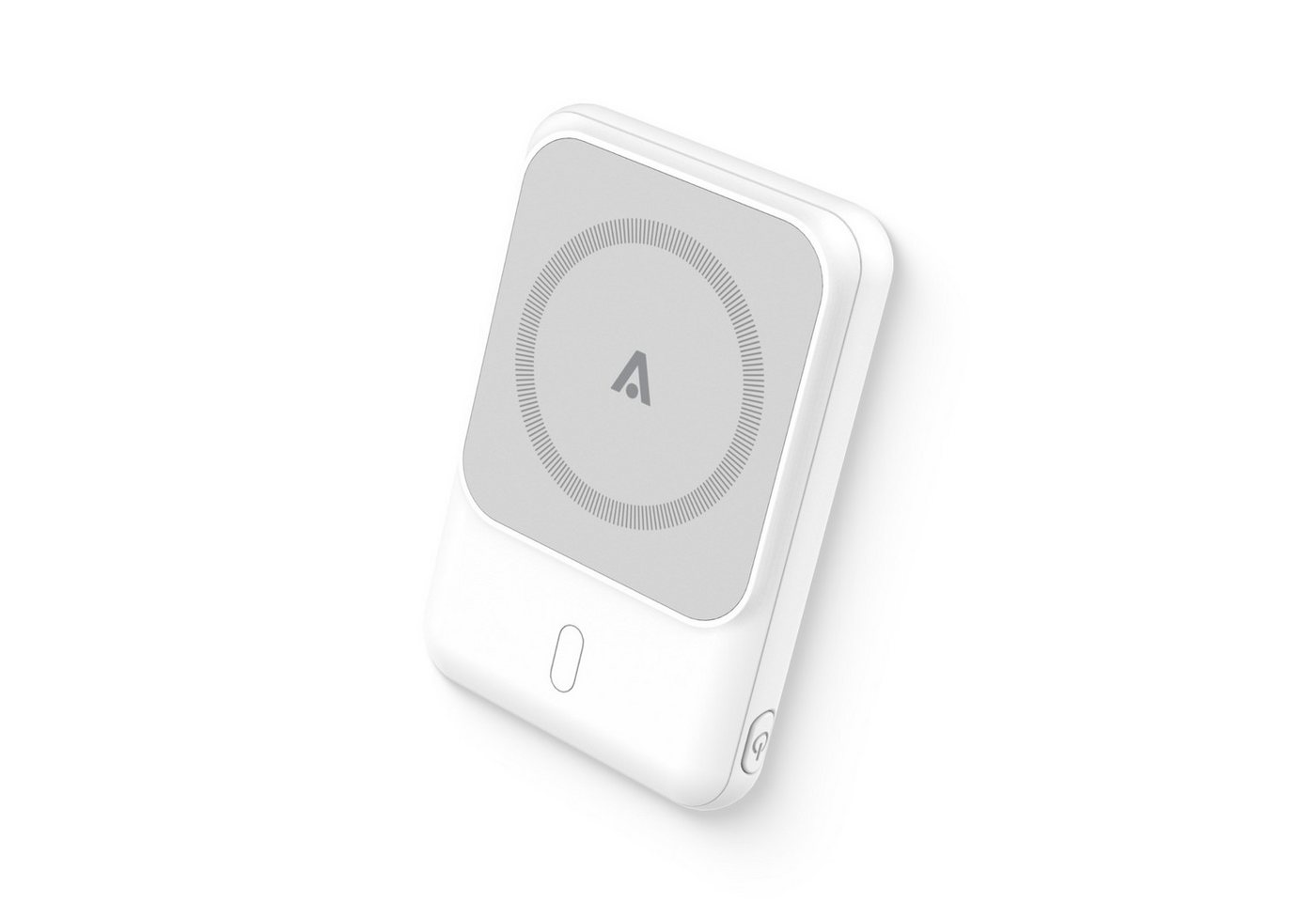 alkaya. Powerbank 5.000 mAh: Induktives Laden, Ports, kompatibel mit MagSafe Powerbank 5000 mAh, LED-Anzeige, Schnellladefunktion