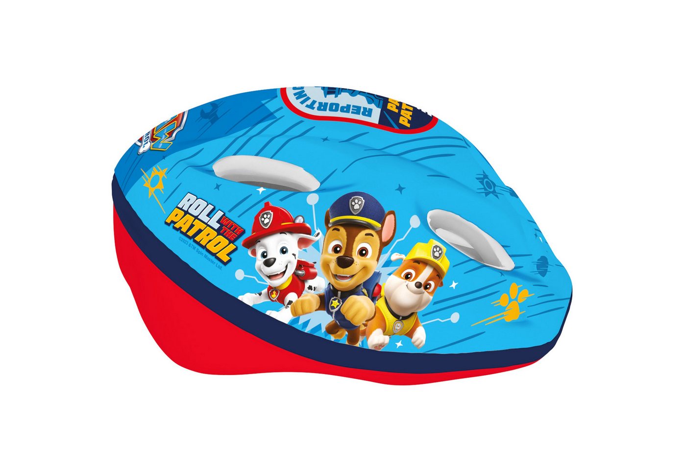 PAW PATROL Kinderfahrradhelm Paw Patrol Blauer Kinderfahrradhelm, für Jungen, verstellbar 52-56 cm Bild 2