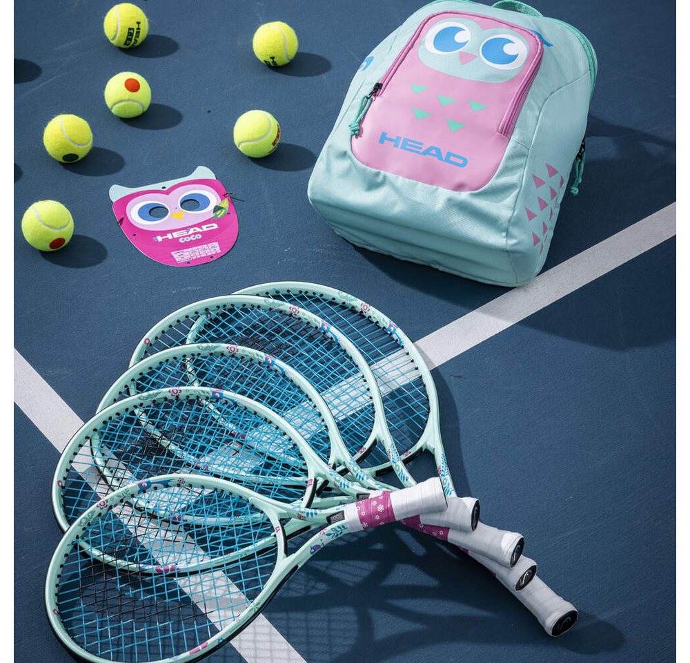Head Tennisschläger Kinder Tennisschläger HEAD Coco 23 für Mädchen 6-8 Jahren BESAITET+..., (1-tlg) Bild 4