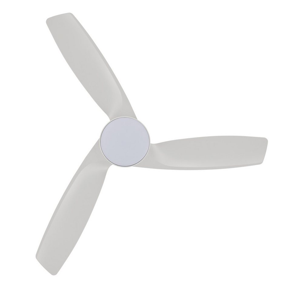 Lucci air Deckenventilator DC Deckenventilator Bronx Weiß mit LED & Fernbedienung, dimmbar