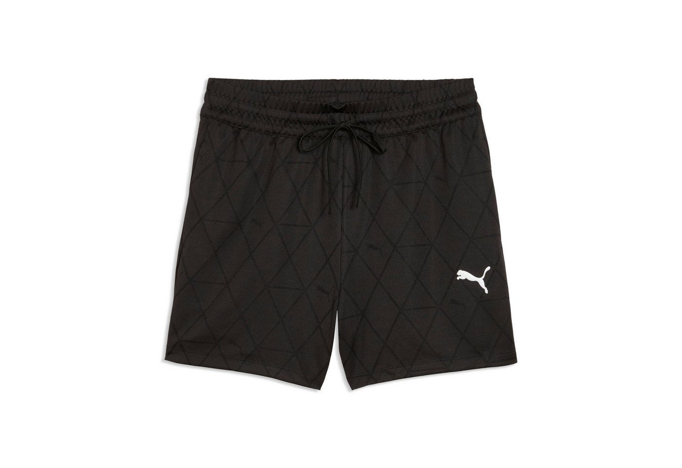 PUMA Trainingsshorts SPORT HIGH-RISE JERSEY SHORTS 4" Regular Fit, mit Eingrifftaschen, mit Kordelverschluss