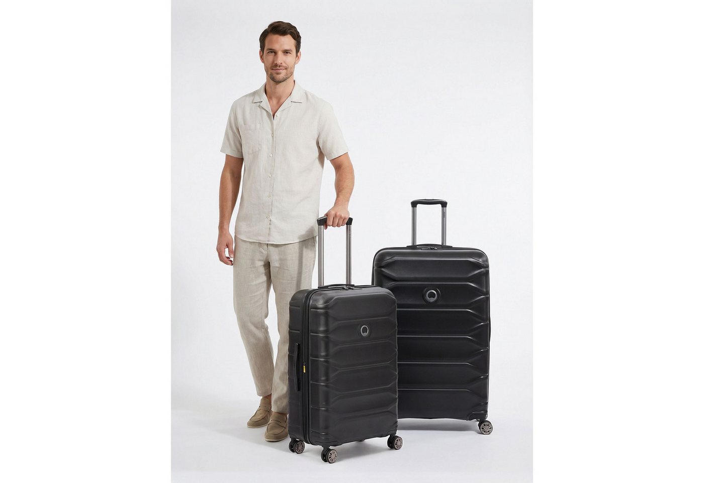 Delsey Paris Trolleyset Meteor, 4 Rollen, (2-teilig, 2 tlg), ABS Bild 3