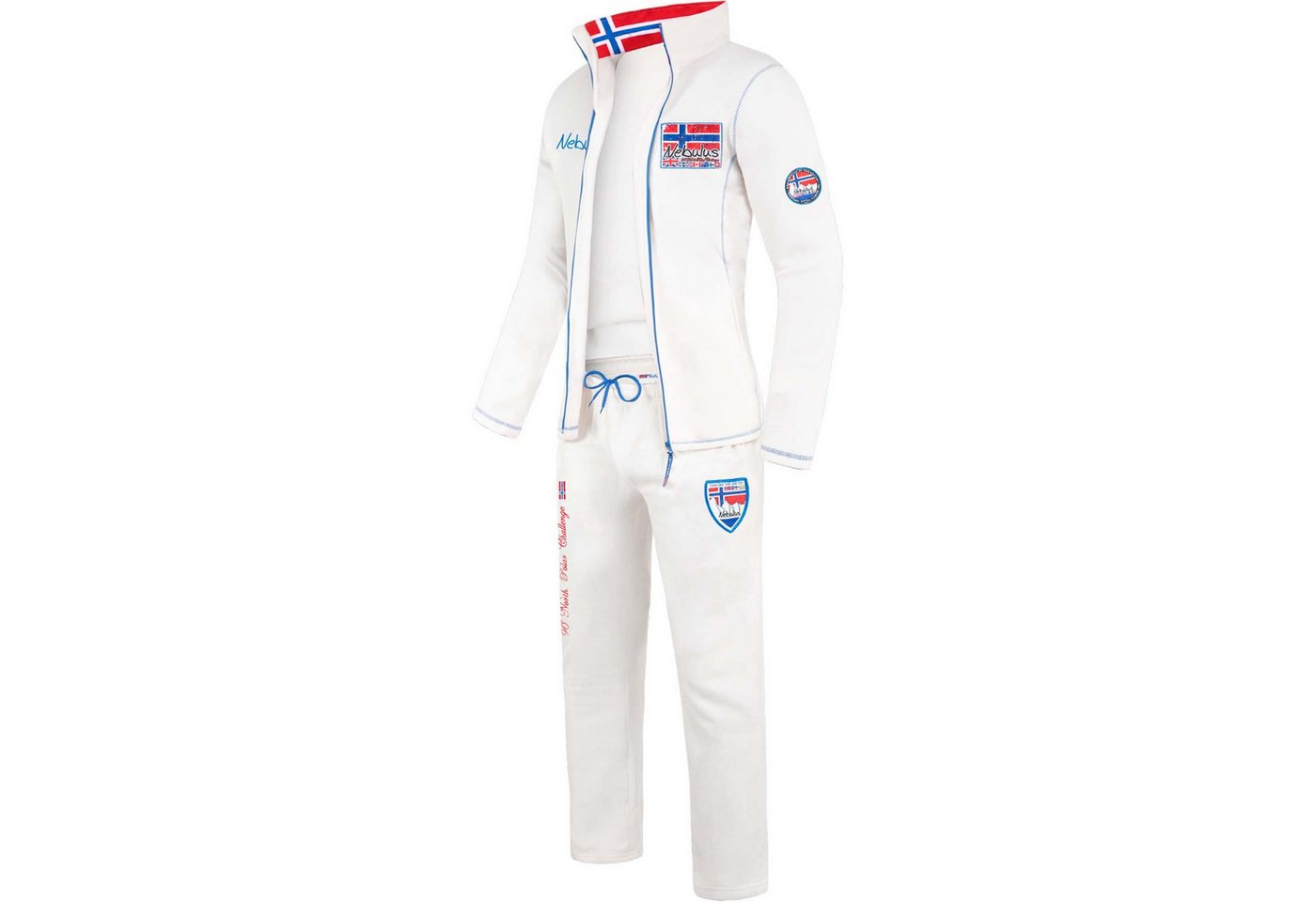 Nebulus Jogginganzug MANGONY, Q1141 - Herren, weiß, L