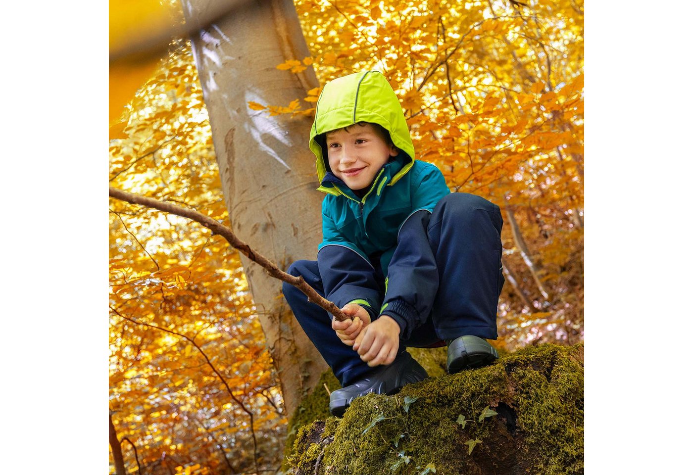 JAKO-O Outdoorjacke JAKO-O Kinder Robustjacke gefüttert, dunkeltürkis Bild 4