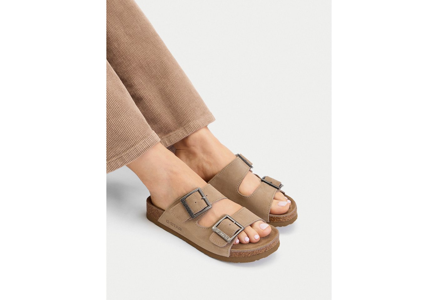 G-STAR G Star Raw Damen Flip-Flops Beige Badepantolette Bild 2