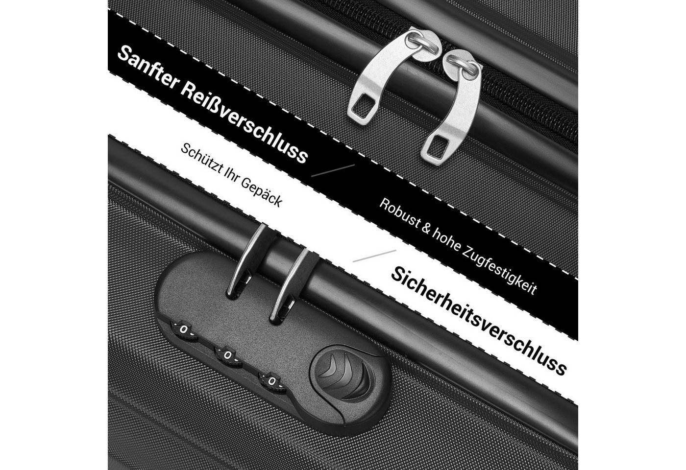 KONO Handgepäckkoffer und Taschen Set in verschiedenen Farben und Größen Bild 2