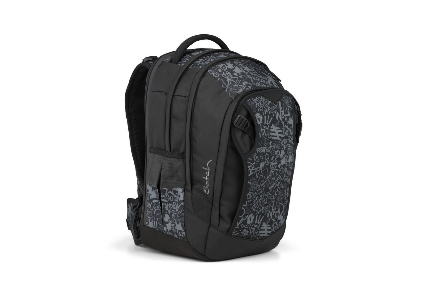 Satch Schulranzen Schulrucksack-Set MATCH PLUS Street Ink 2-teilig (2-teilig), Schulranzen, ergonomisch, 30 + 5 Liter, 4 Fächer Bild 3