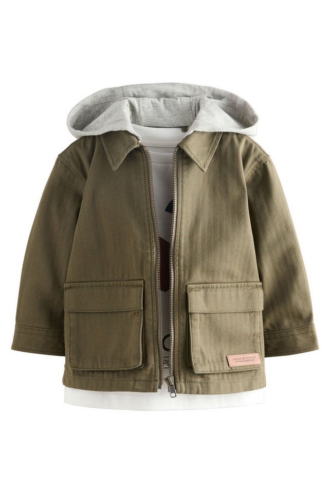 Next Outdoorhemd Hemdjacke mit Kapuze und T-Shirt, 2er-Set (2-tlg) Bild 2