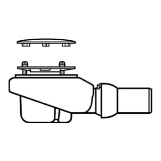 Villeroy&boch - vb Ablauf Tempoplex Plus Compact D:90mm Subway Infinity 380x140x120mm Verchromt