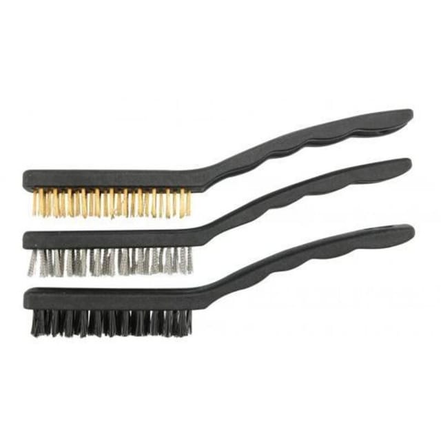 Toya - Bürsten: Messing-Stahl-Nylon 170 mm, 3er-Set 06963 vorel