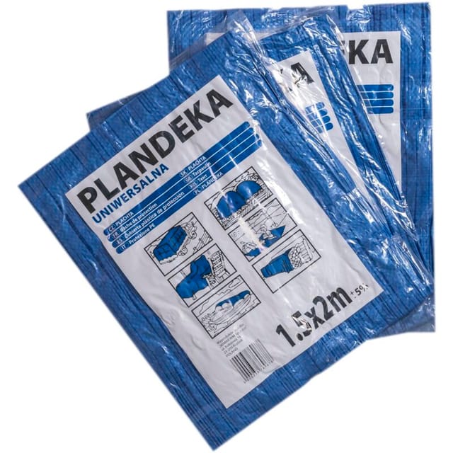 Universalplane, leicht 55g/m2 blau 3x3 blau