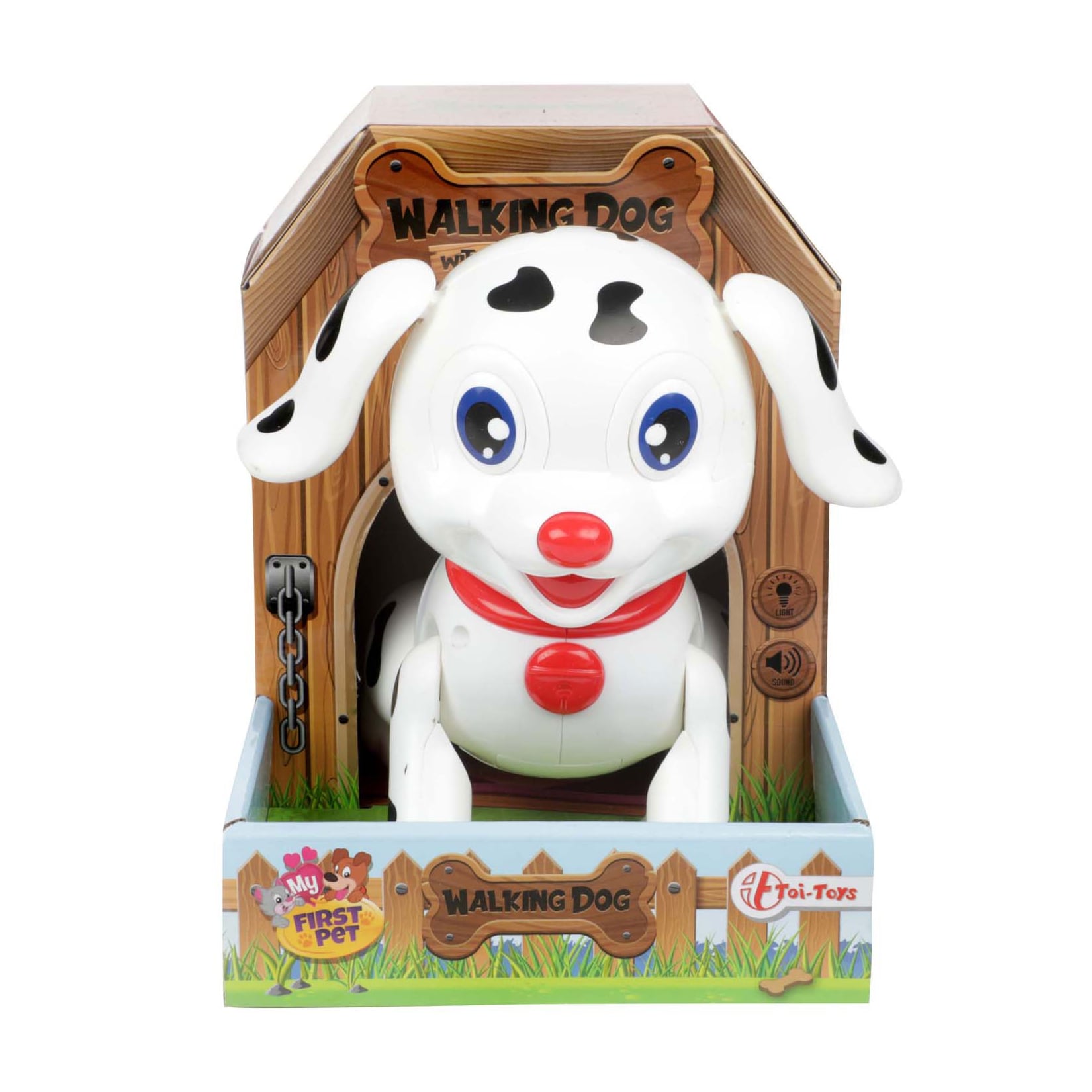 Toi-Toys 37153A MY FIRST PET Elektrischer Hund Jump interaktiv Licht Ton Spielzeug Kinder
