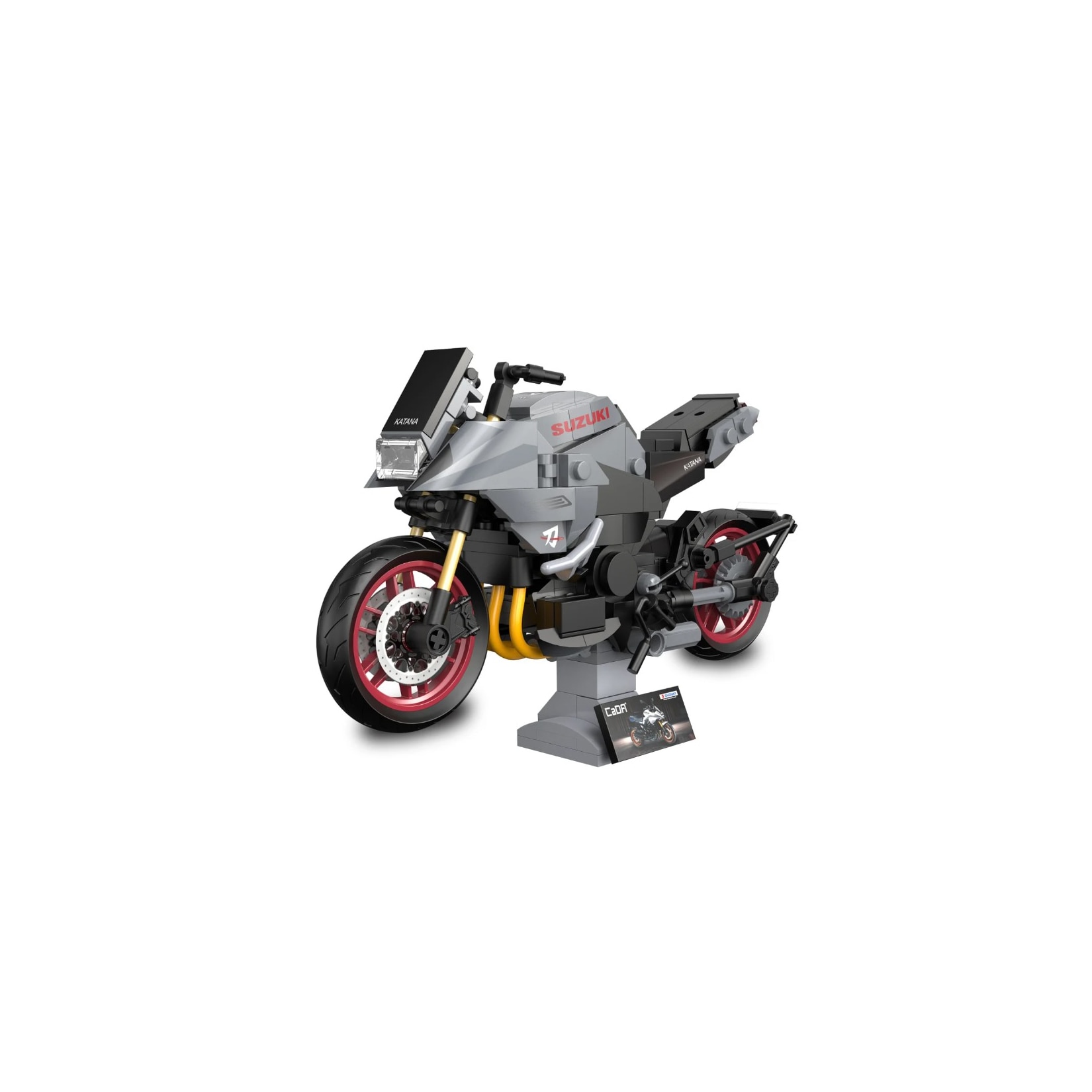 JAMARA-402923 CaDA Suzuki Katana 1:12 grau Bricks
