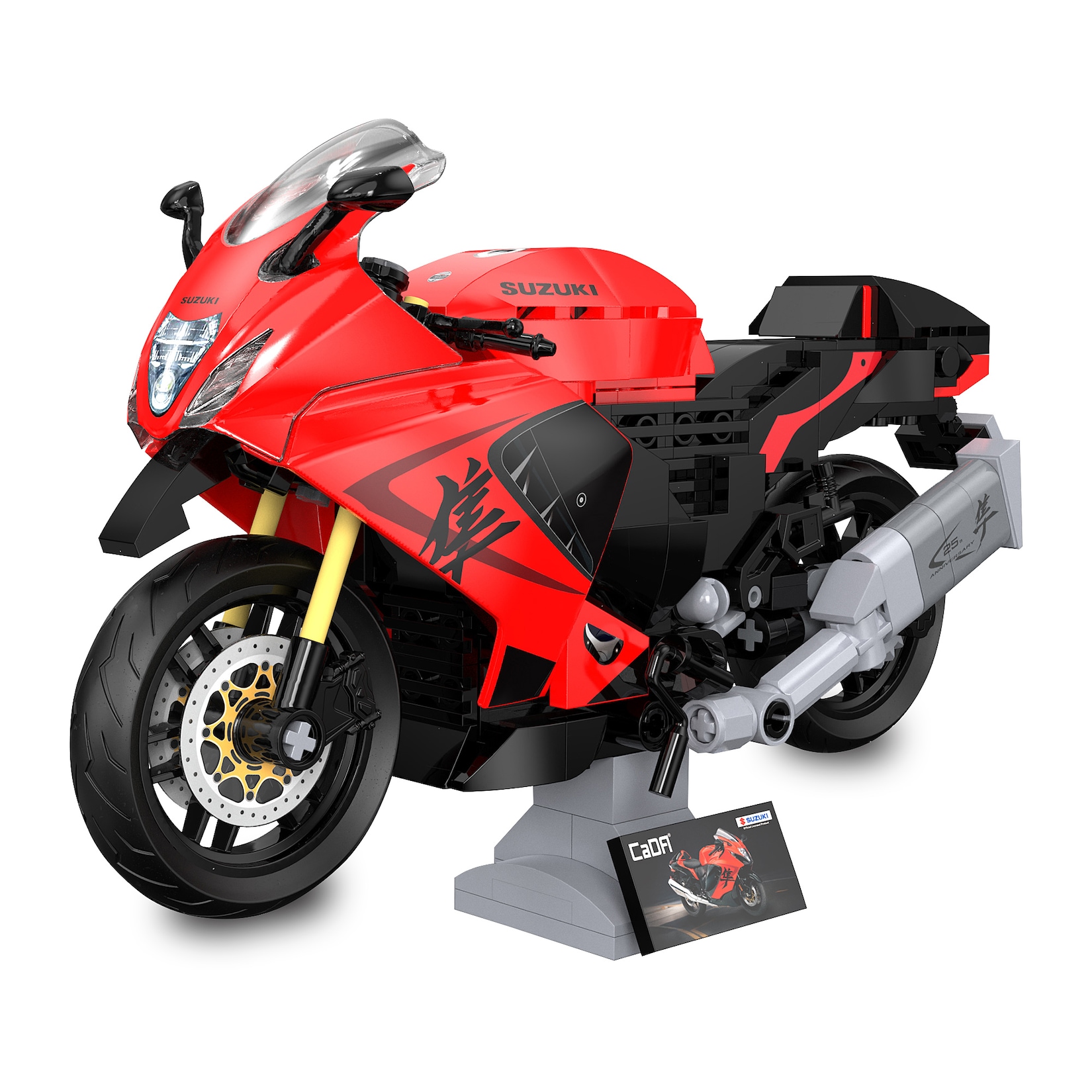 JAMARA-402927 CaDA Suzuki Hayabusa 1:12 rot Bricks