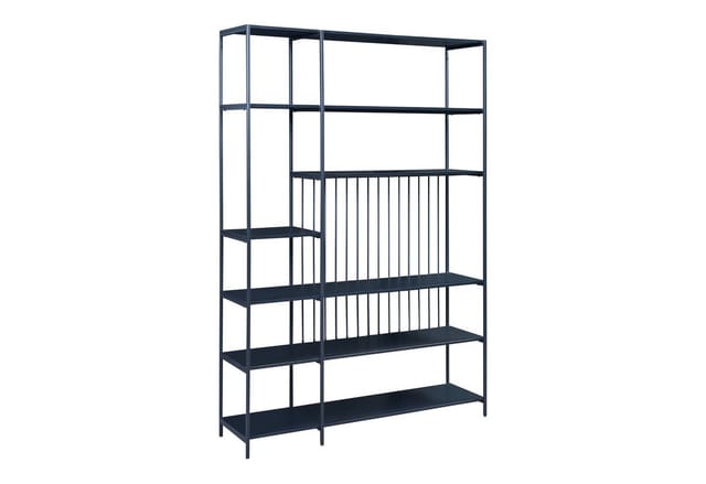 [en.casa] - Standregal Rælingen 180x120x33 cm Schwarz