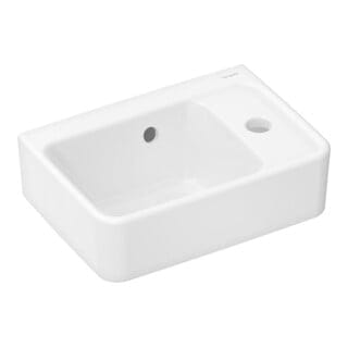 Xanuia q Handwaschbecken, 1 Hahnloch, mit Überlauf, - Hansgrohe