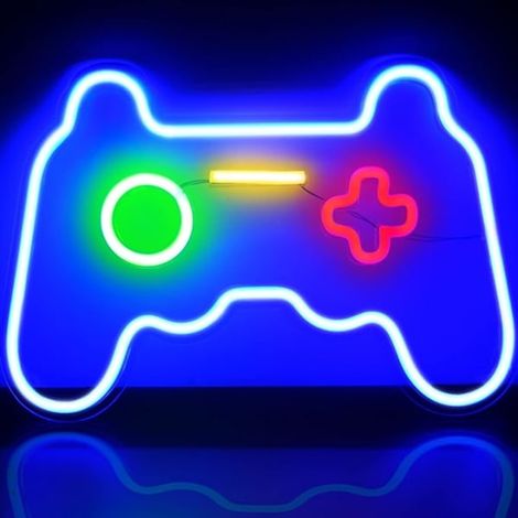 Neon-led-leuchtschilder Für Videospiele, Wanddekoration, R-stil