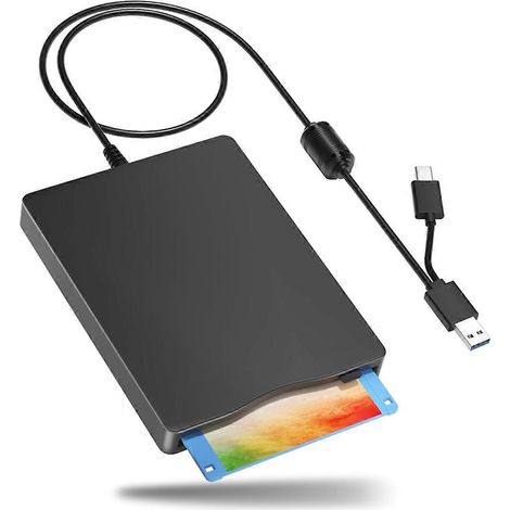 Diskettenlaufwerk, Externes 3,5-zoll-diskettenlaufwerk Mit Usb Typ-c, Tragbares Diskettenlaufwerk