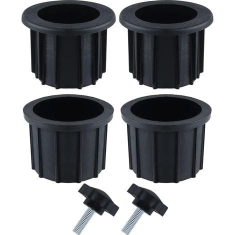 2 Sets (6-teilig) Mit Ersatzteilen Für Den Sonnenschirmständer, Bestehend Aus 4 Sonnenschirmbefestigungsringen Und 2 Stellschrauben.
