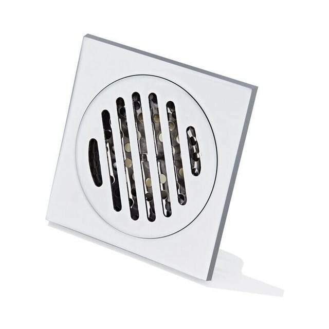 YMYNY Duschgitter, Anti-Haar-Bodenablauf, dicker quadratischer Edelstahl-Abfluss, Starlight, 100 x 100 mm